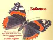 Бабочки 1 класс