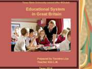 The educational system of the Great Britain