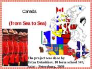 Canada (from Sea to Sea)