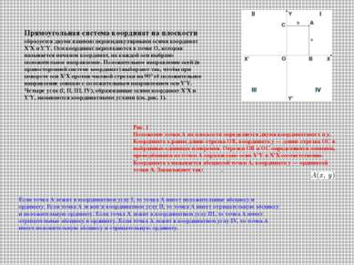 Прямоугольная система координат на плоскости образуется двумя взаимно перпенд...