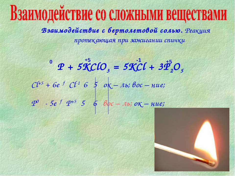 Написать уравнение реакции горения фосфора. Реакция горения спички. Взаимодействие фосфора с солями. Взаимодействие фосфора с бертолетовой солью. Химические реакции при горении спички.