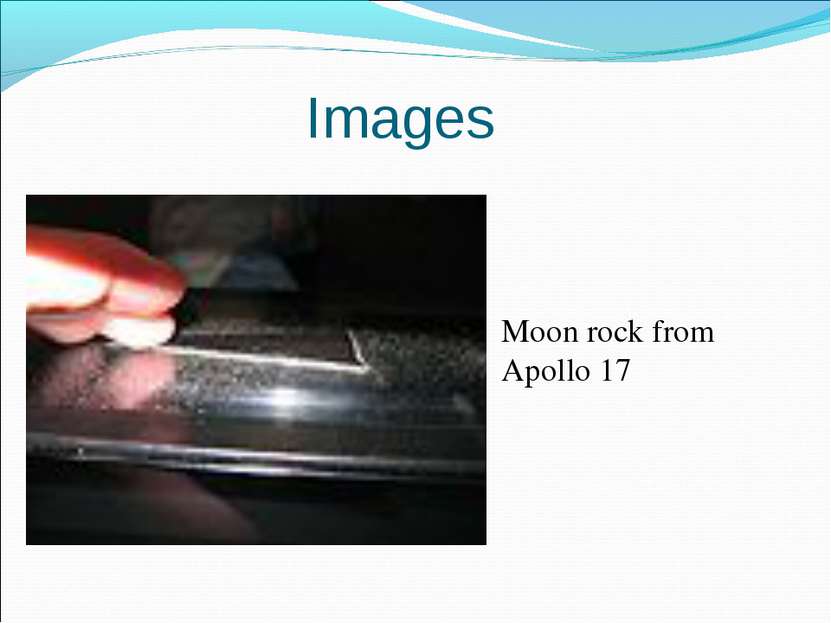 Moon rock from Apollo 17 Images