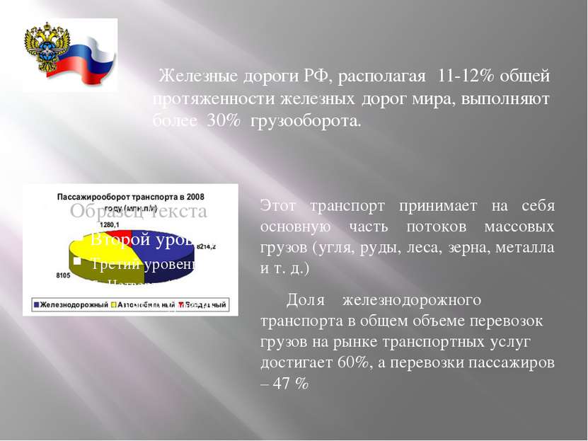 Этот транспорт принимает на себя основную часть потоков массовых грузов (угля...