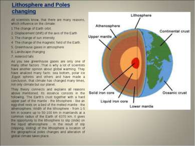 Lithosphere and Poles changing All scientists know, that there are many reaso...