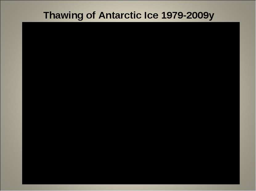 Thawing of Antarctic Ice 1979-2009y