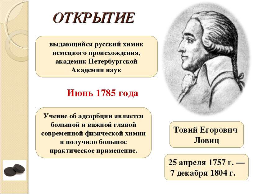 Товий Егорович Ловиц 25 апреля 1757 г. — 7 декабря 1804 г. выдающийся русский...