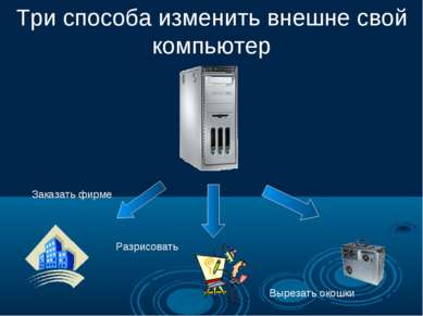 Три способа изменить внешне свой компьютер Заказать фирме Разрисовать Вырезат...