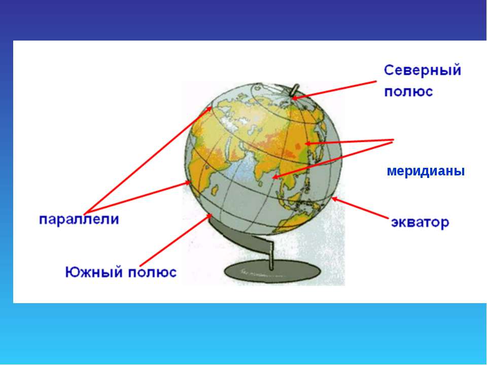 Конспект урока глобус модель земли. Модель земли Меридиан параллель полюс Экватор. Глобус меридианы параллели Экватор. Меридианы и параллели на глобусе. Вид на глобусе для Меридиан.