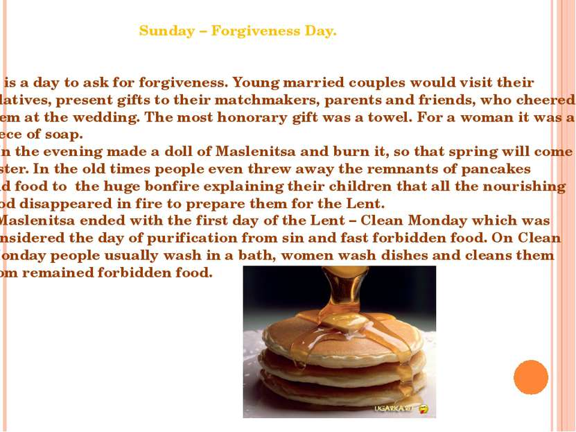 Sunday – Forgiveness Day. It is a day to ask for forgiveness. Young married c...