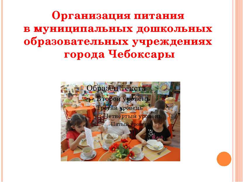Организация питания в муниципальных дошкольных образовательных учреждениях го...