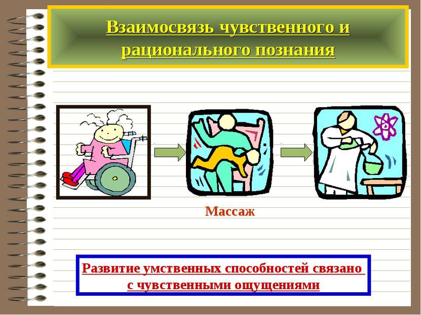 Взаимосвязь чувственного и рационального познания Развитие умственных способн...