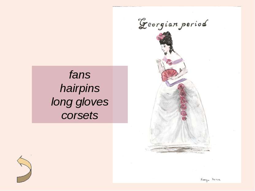 fans hairpins long gloves corsets