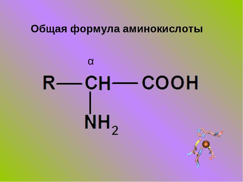 Общая формула аминокислоты α