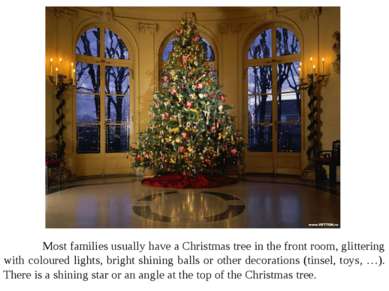 Most families usually have a Christmas tree in the front room, glittering wit...