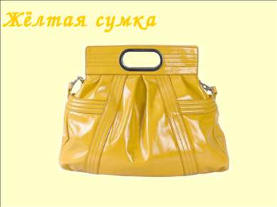 Жёлтая сумка Лазарева Лидия Андреевна, учитель начальных классов, Рижская осн...