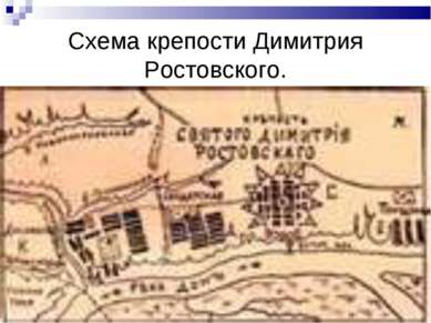 Схема крепости Димитрия Ростовского.