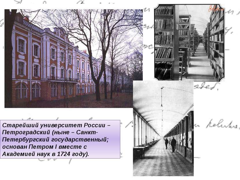 Старейший университет России – Петроградский (ныне – Санкт-Петербургский госу...