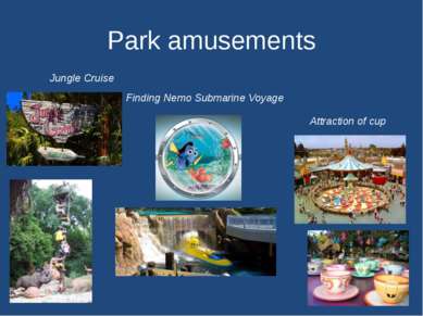 Park amusements Jungle Cruise Finding Nemo Submarine Voyage Attraction of cup