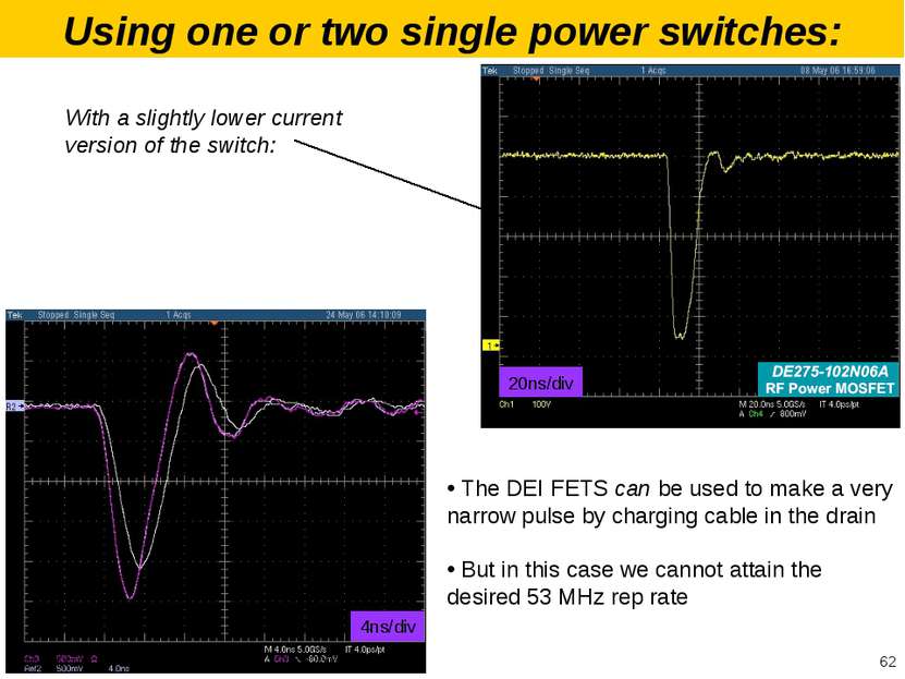 Using one or two single power switches: The DEI FETS can be used to make a ve...