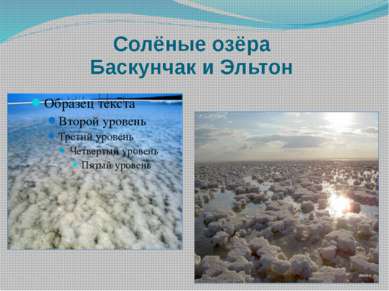 Солёные озёра Баскунчак и Эльтон