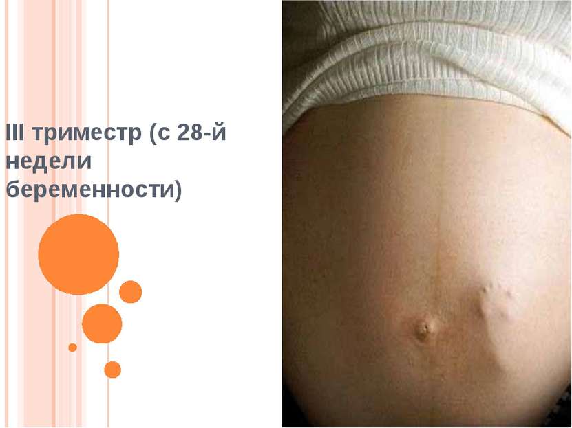III триместр (с 28-й недели беременности)