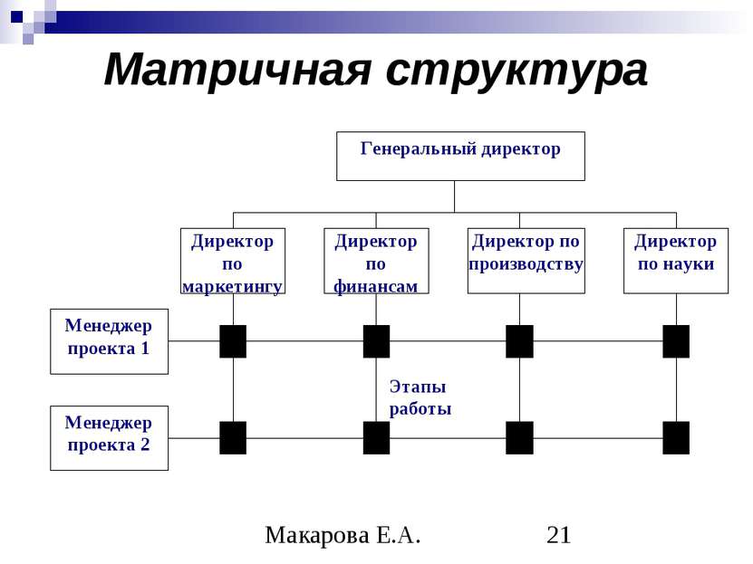 Матричная структура Макарова Е.А.