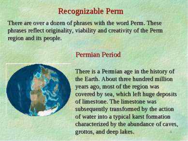 Recognizable Perm There are over a dozen of phrases with the word Perm. These...