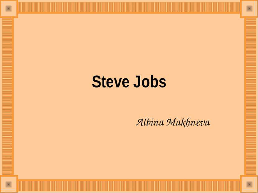 Steve Jobs Albina Makhneva