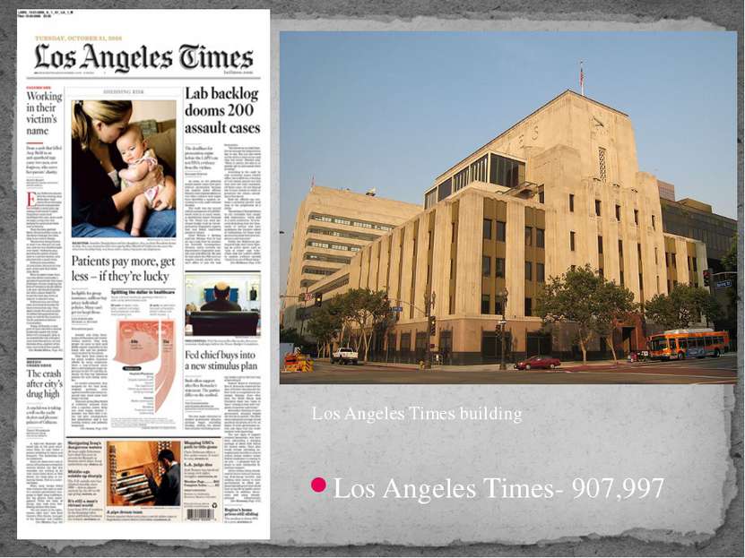 Los Angeles Times- 907,997 Los Angeles Times building