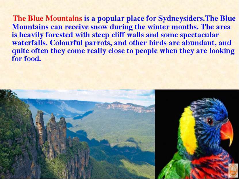 The Blue Mountains is a popular place for Sydneysiders.The Blue Mountains can...