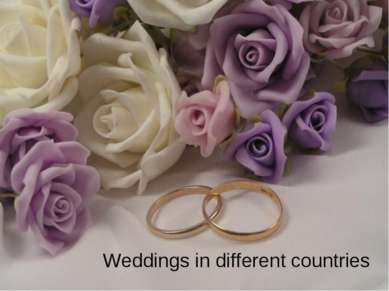 Wedding in different countries Weddings in different countries