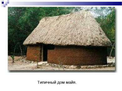 Типичный дом майя.