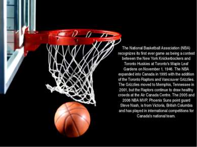 The National Basketball Association (NBA) recognizes its first ever game as b...