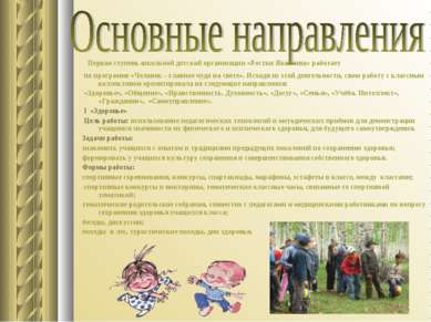 Первая ступень школьной детской организации «Ростки Яковлева» работает по про...