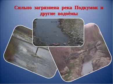 Сильно загрязнена река Подкумок и другие водоёмы