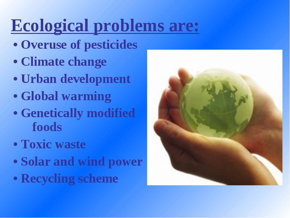 Проблемы экологии проект по английскому