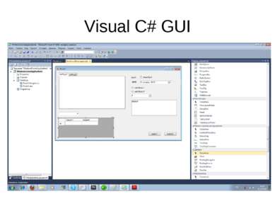 Visual C# GUI