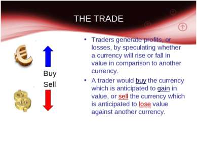 THE TRADE Buy Sell Traders generate profits, or losses, by speculating whethe...