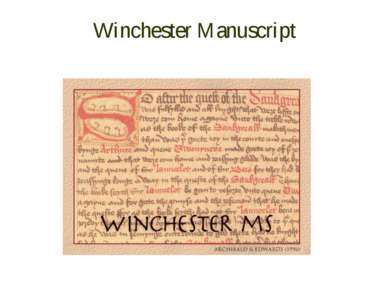 Winchester Manuscript