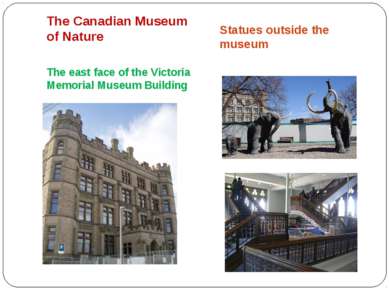The Canadian Museum of Nature The east face of the Victoria Memorial Museum B...