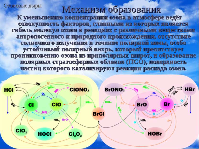 Механизм образования К уменьшению концентрации озона в атмосфере ведёт совоку...
