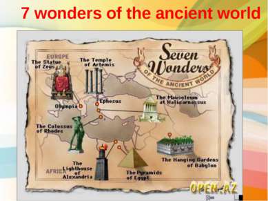 7 wonders of the ancient world