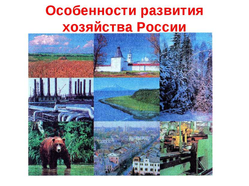 Особенности развития хозяйства России