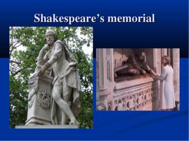 Shakespeare’s memorial