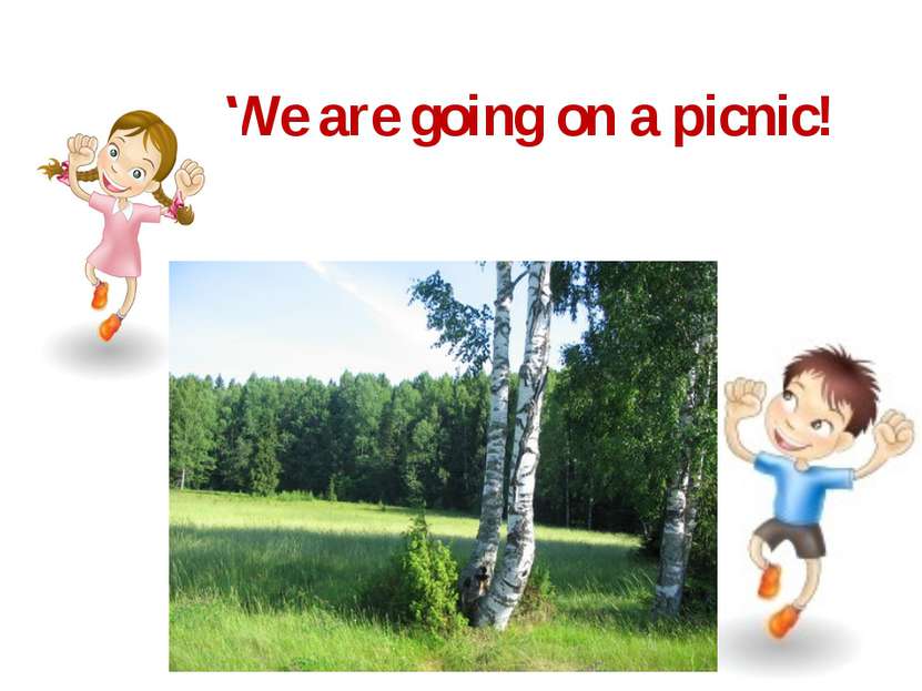 We are going on a picnic!