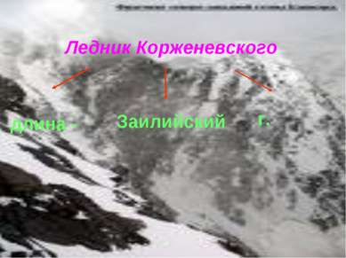 Ледник Корженевского длина - Заилийский г.