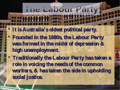 It is Australia’s oldest political party. Founded in the 1880s, the Labour Pa...