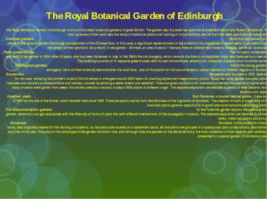 The Royal Botanical Garden of Edinburgh The Royal Botanical Garden of Edinbur...