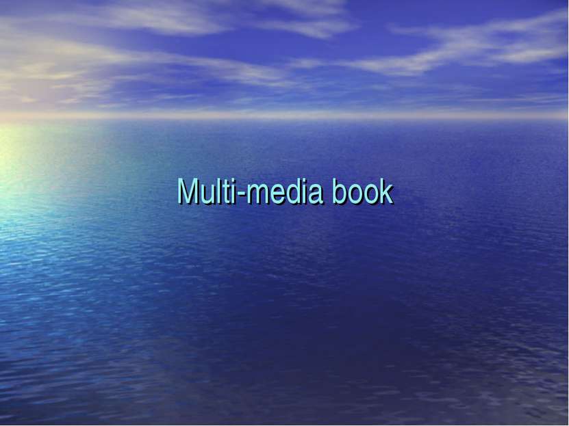 Multi-media book