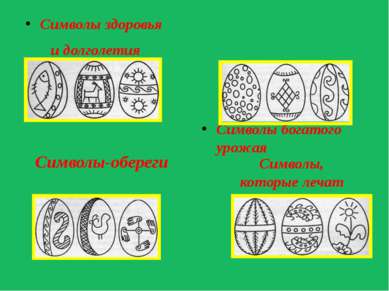 Символы здоровья и долголетия Символы богатого урожая Символы-обереги Символы...